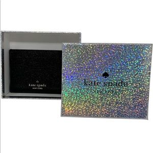 Kate Spade glitter Lola card holder